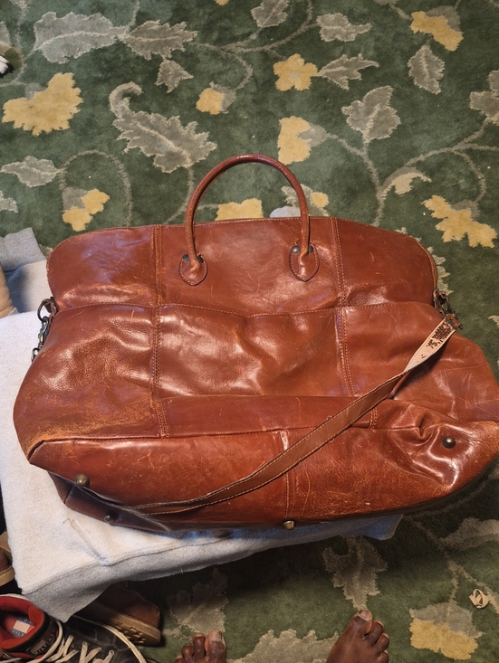 Other - Brown Leather Weekender Bag - Men's Travel Holdall